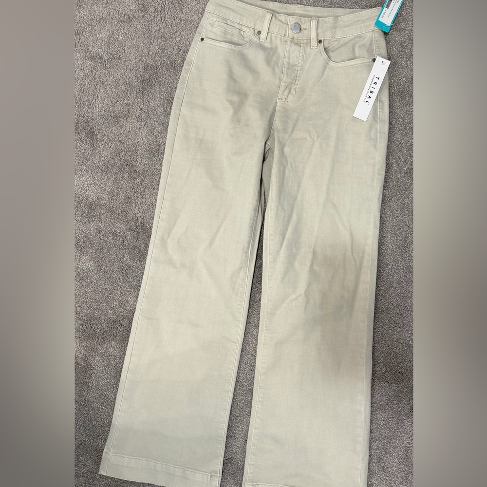 Tribal Women's beige Wide leg pants